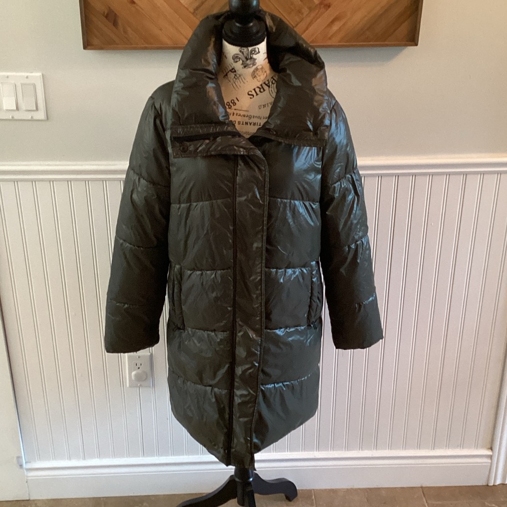 Dynamite Olive Puffer Jacket